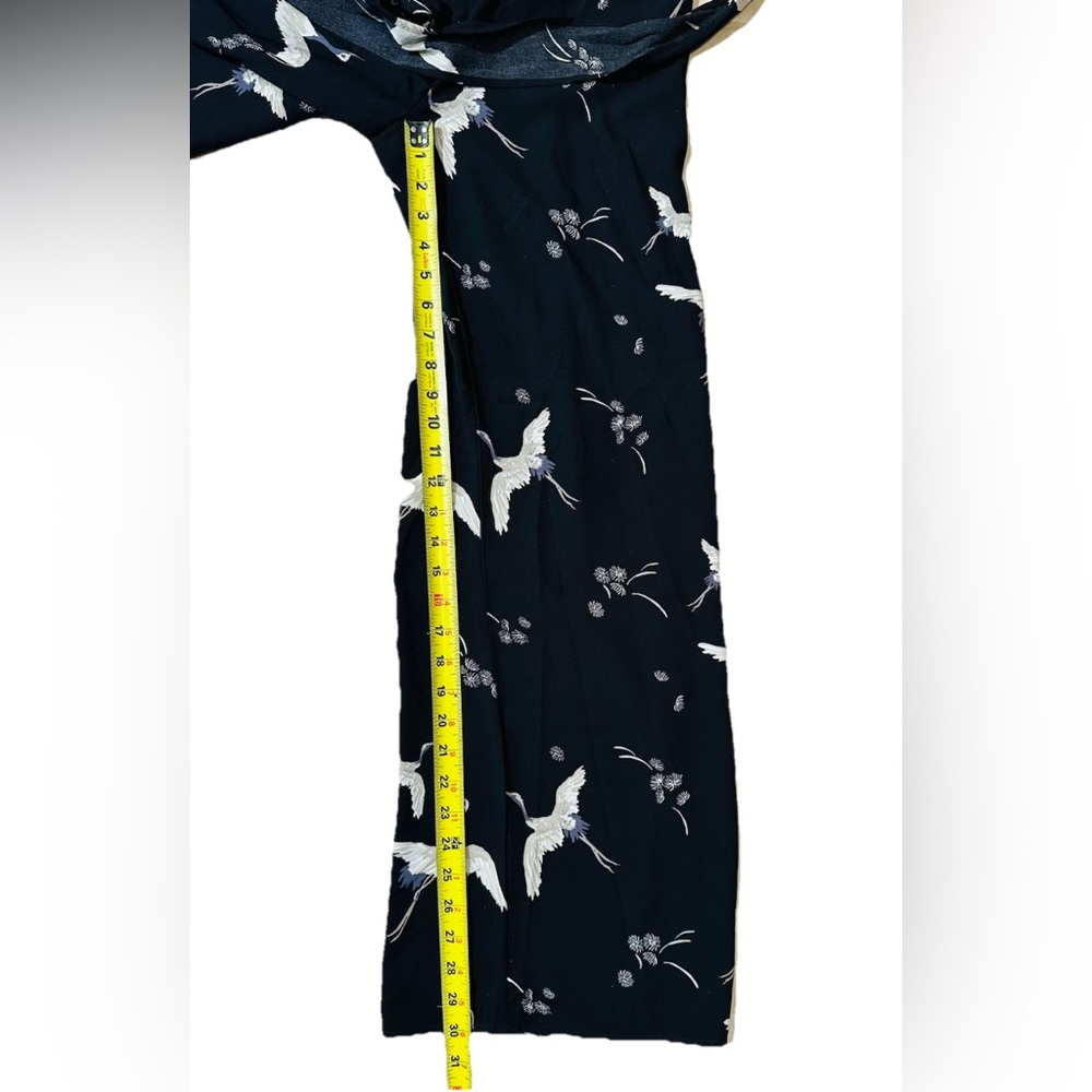 Leith Graceful Swan Kimono Style Romper S Tie Front Coquette Elegant Boho party - Picture 6 of 11